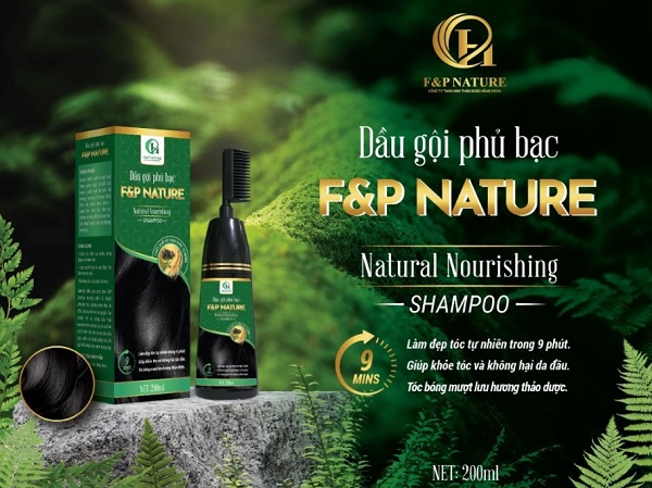 Dầu gội phủ bạc F&P Nature phù hợp với mọi loại tóc, từ tóc khô, hư tổn đến tóc dầu